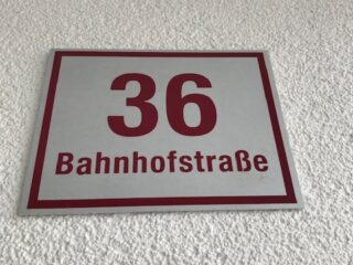 Wohnungsbau / Wohnhäuser Beschriftungen